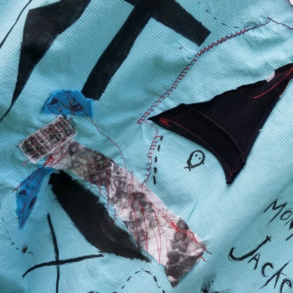 Pirate Girl Shirt Dress Halloween Upcycled - Picture 6 of 8